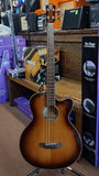 2021 Teton STB130FMCENT A/E Bass Guitar, Flamed Maple Body, Solid Spruce Top