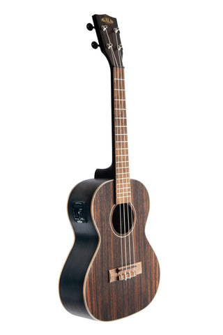 Kala Striped Ebony Ukulele, Tenor w/EQ