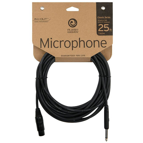 D'Addario Classic Series Microphone Cable, XLR to 1/4", 25ft