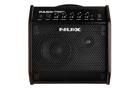 NUX PA-50 Multi-Purpose Personal Monitor, 2-channel amp, 50watt